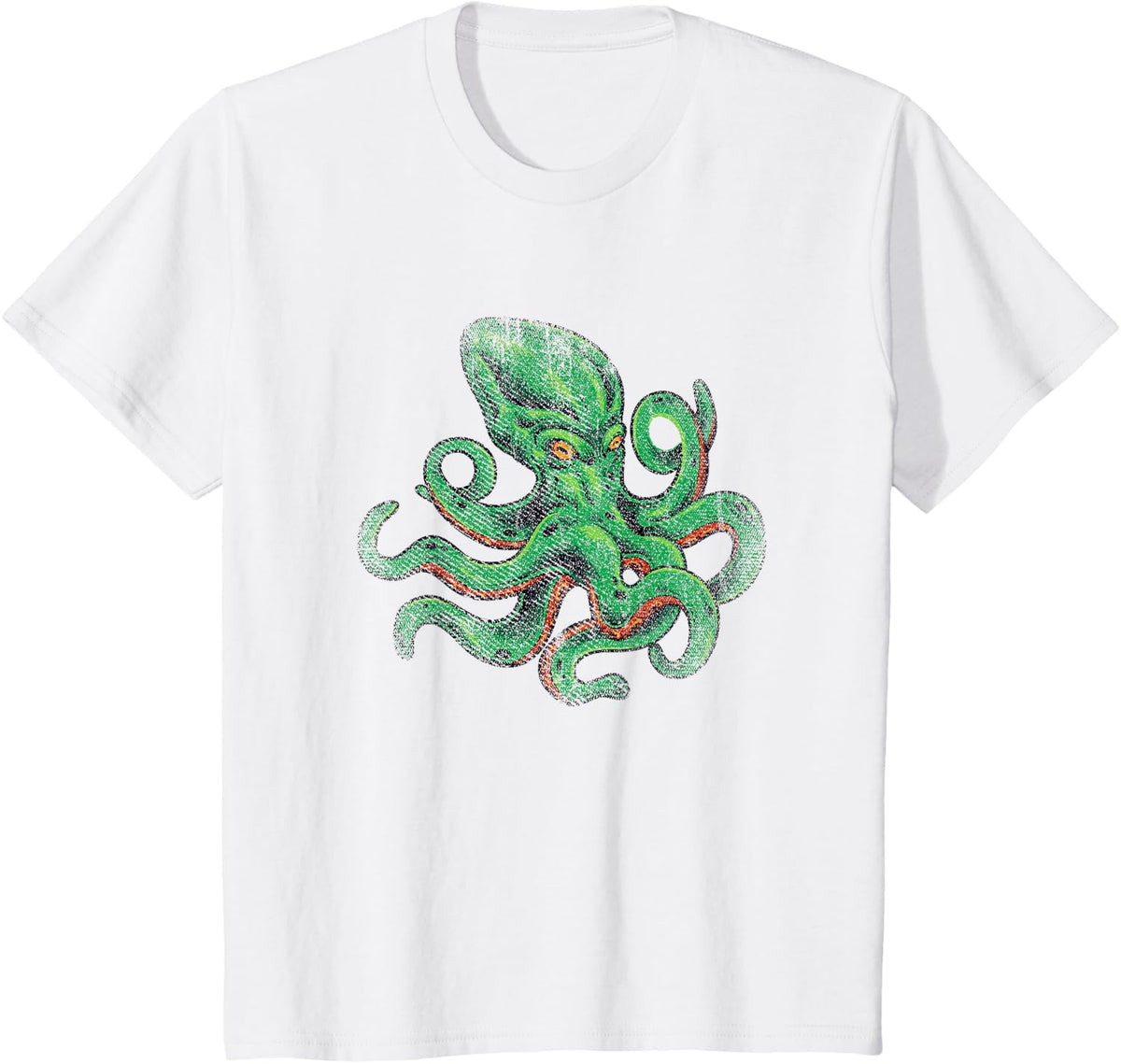 Vintage Octopus T-Shirt - White