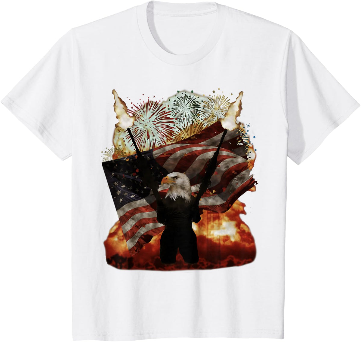 Literally the most patriotic shirt you have ever seen T-Shirt - White