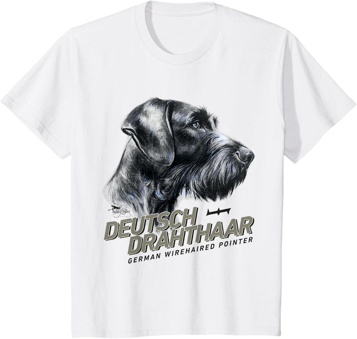 T-shirt Deutsch Drahthaar Hunting Dog DD T-Shirt - White