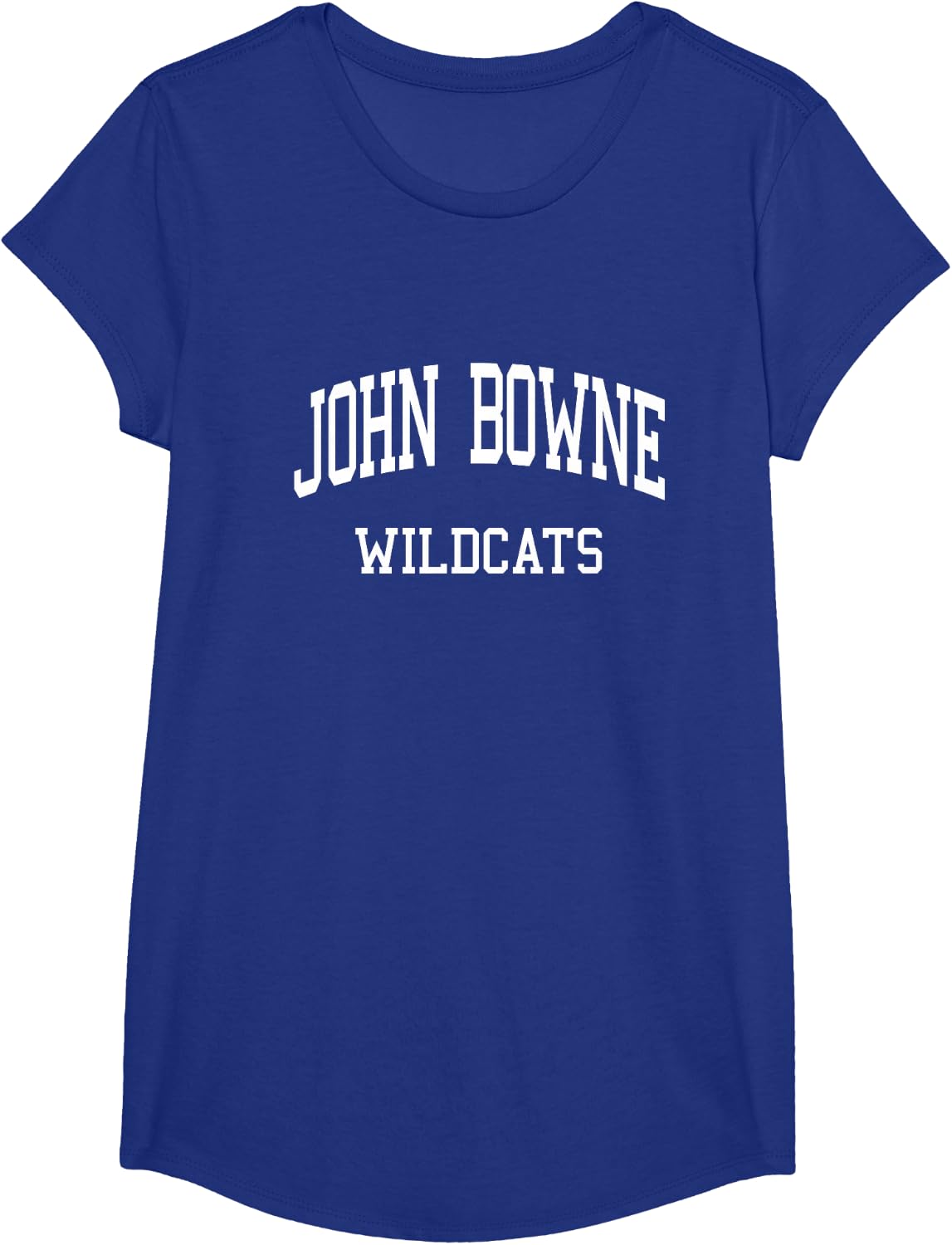 John Bowne High School HS Flushing NY Retro Sports T-Shirt - Girls Royal Blue