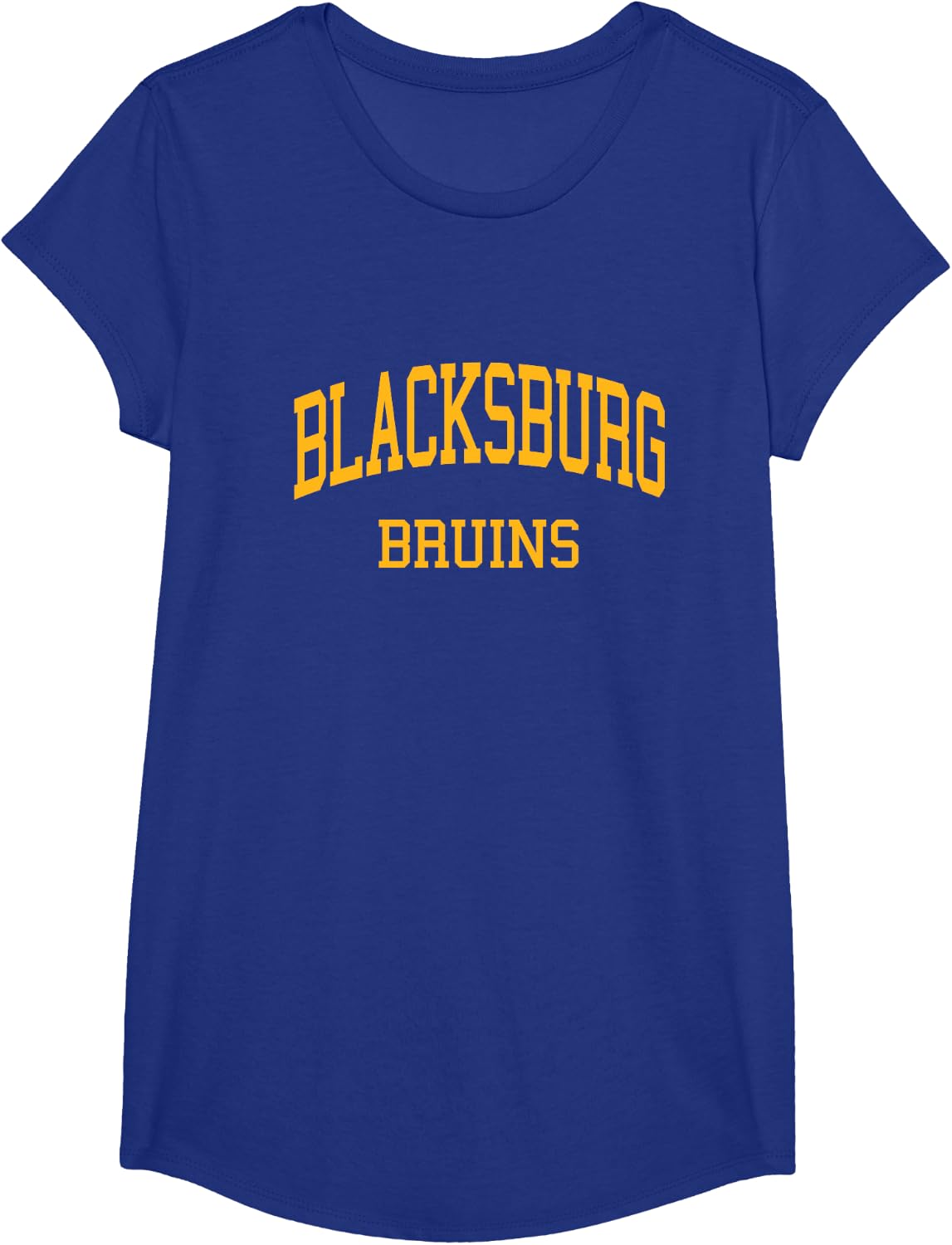 Blacksburg High School HS Blacksburg VA Retro Sports T-Shirt - Girls Royal Blue
