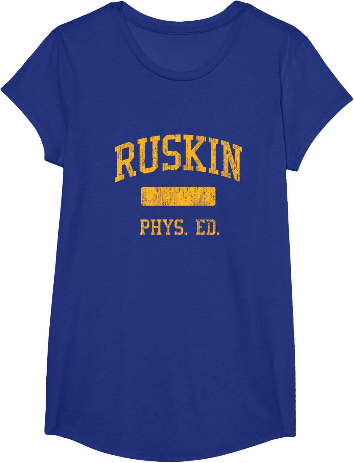 Ruskin High School HS Kansas City MO PHYS Ed T-Shirt - Girls Royal Blue