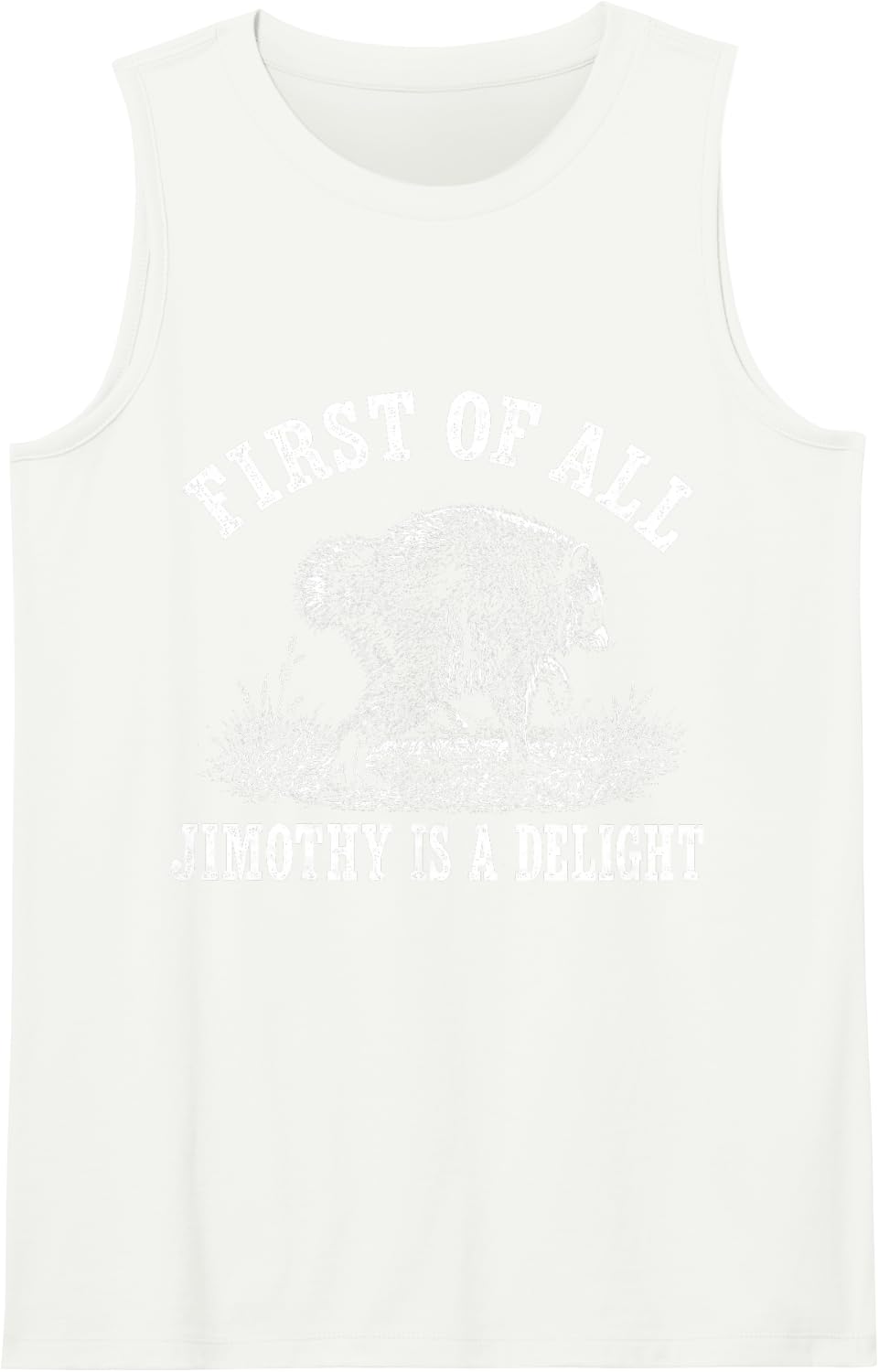 Vintage Meme Funny Tank Top - White