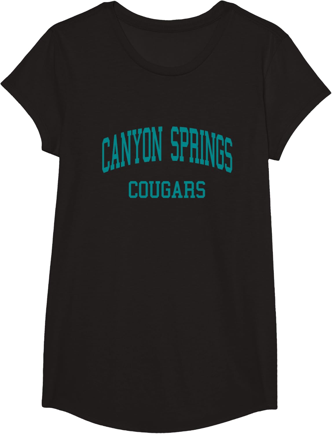 Canyon Springs High School HS Moreno Valley CA Retro Sports T-Shirt - Girls Black