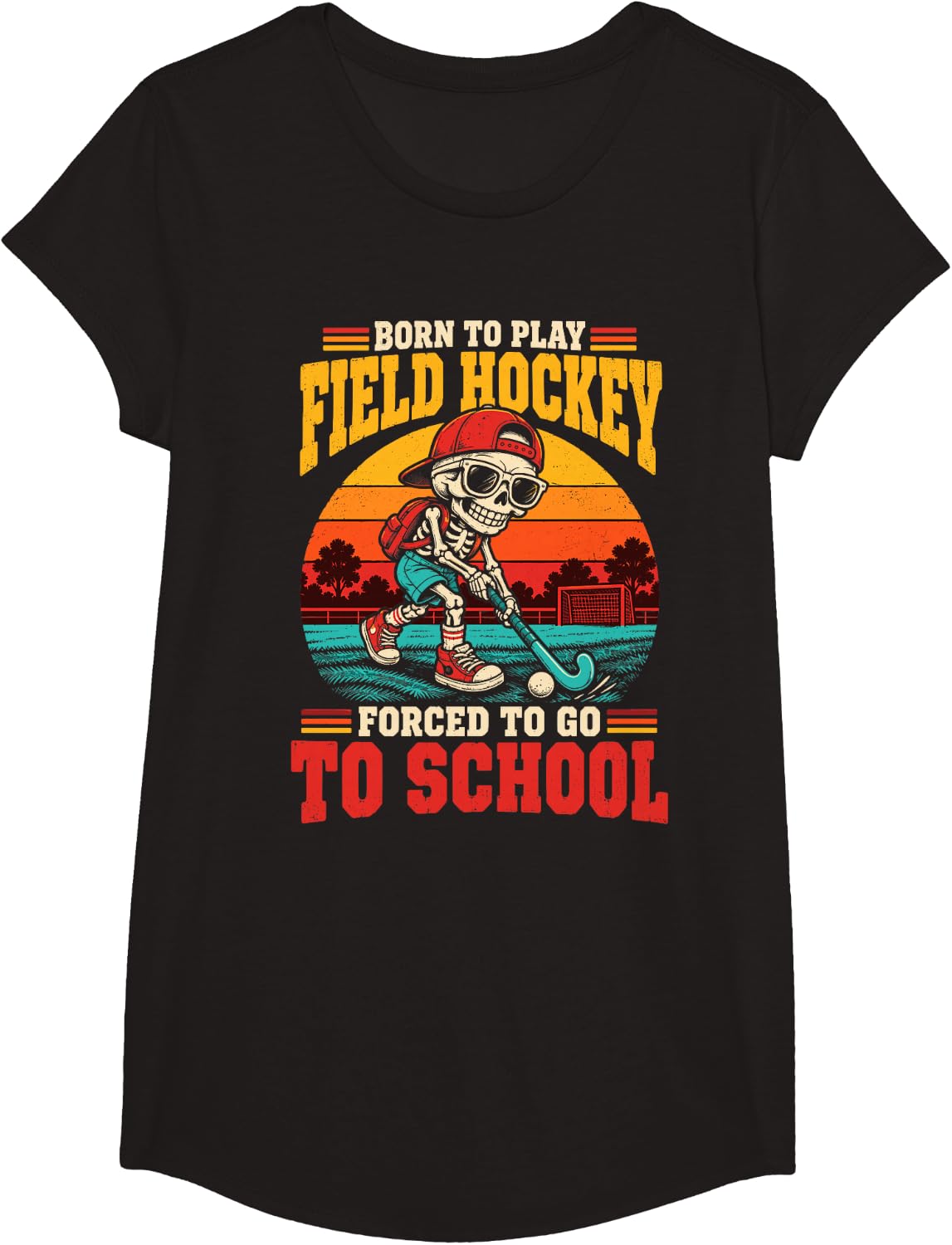 Skeleton T-Shirt - Girls Black