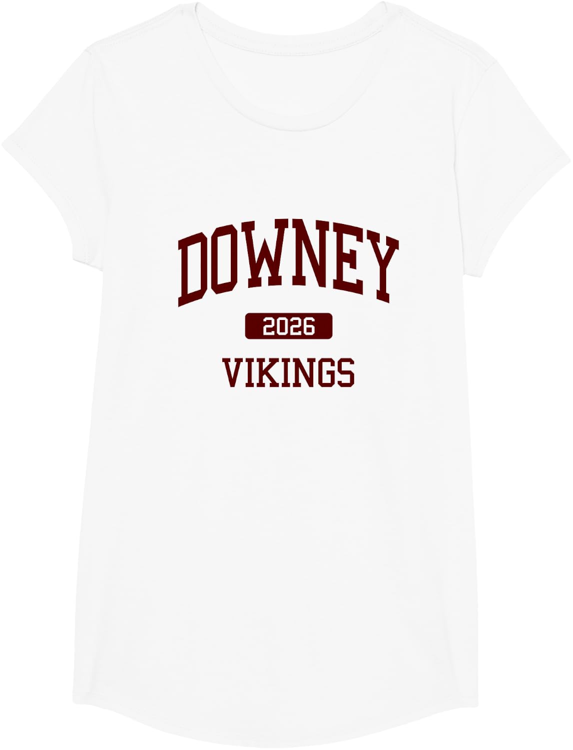 Downey High School Class of 2026 Downey CA T-Shirt - Girls White