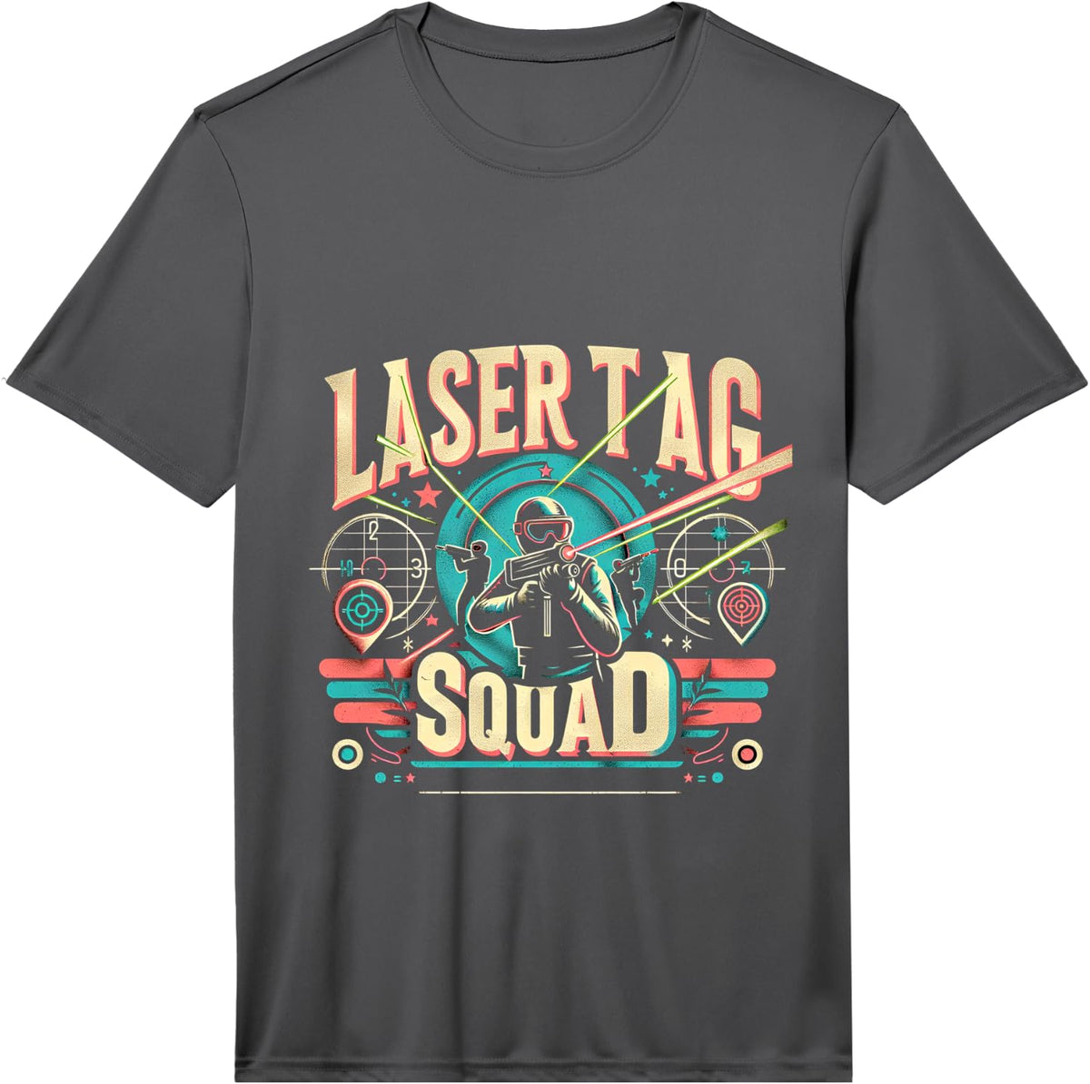 Laser Tag Squad | - Performance T-Shirt - Asphalt Grey