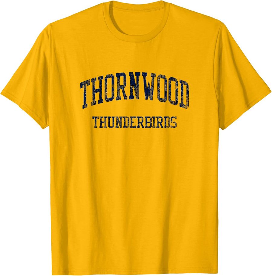 Thornwood High School HS South Holland IL Vintage Sports T-Shirt - Golden Yellow