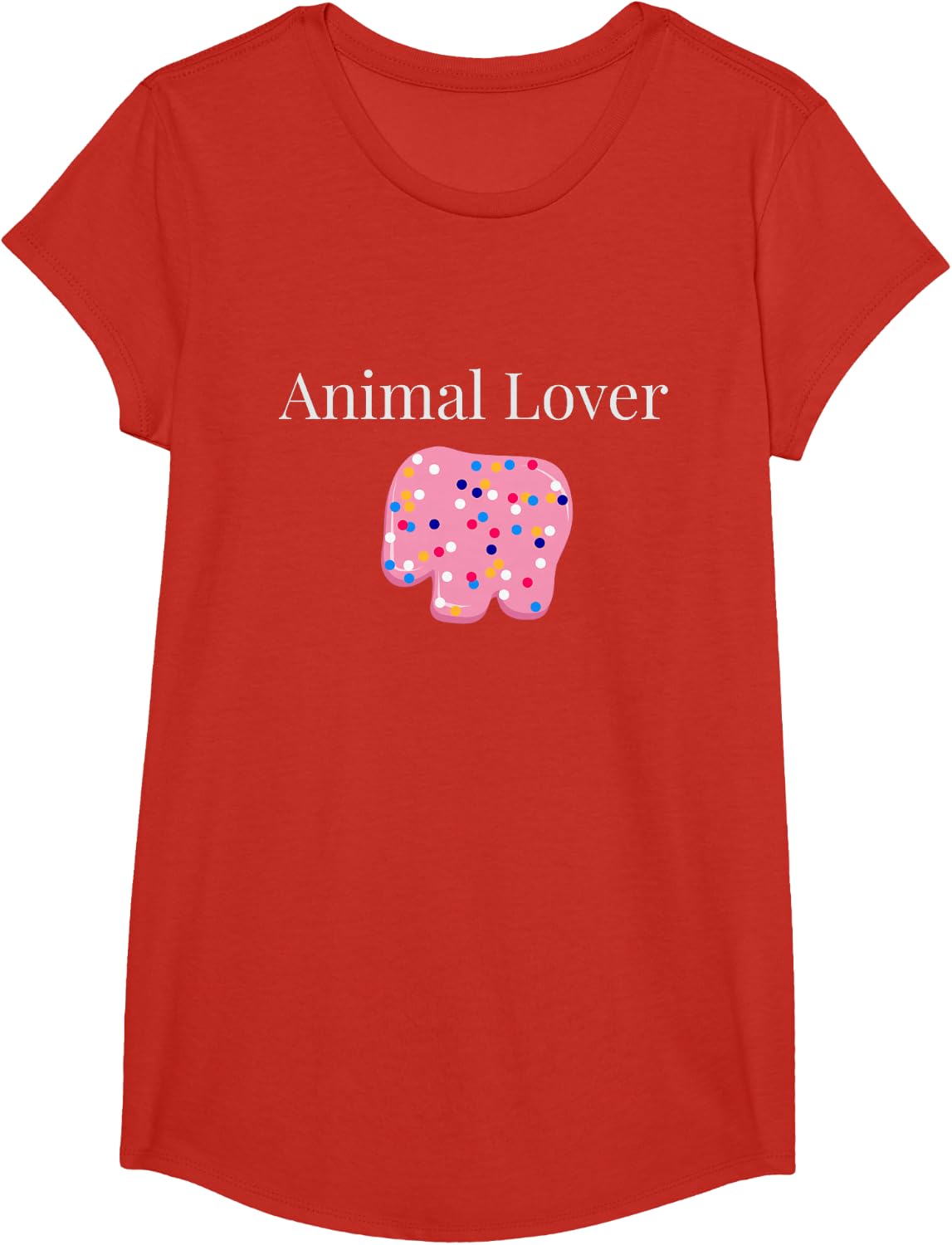 Frosted Animal Cookies Cracker Lover Funny Mens Womans T-Shirt - Girls Red