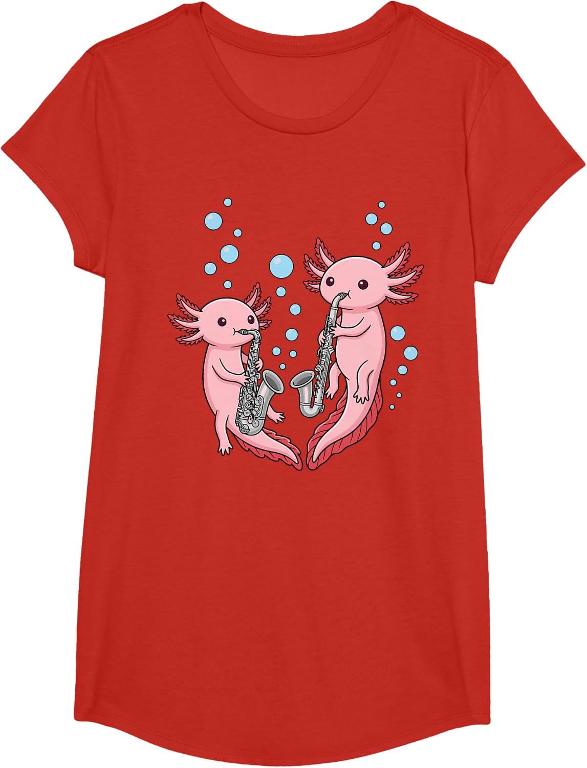 Funny Bass Clarinet Art for Men Women Bass Clarinetist T-Shirt - Girls Red
