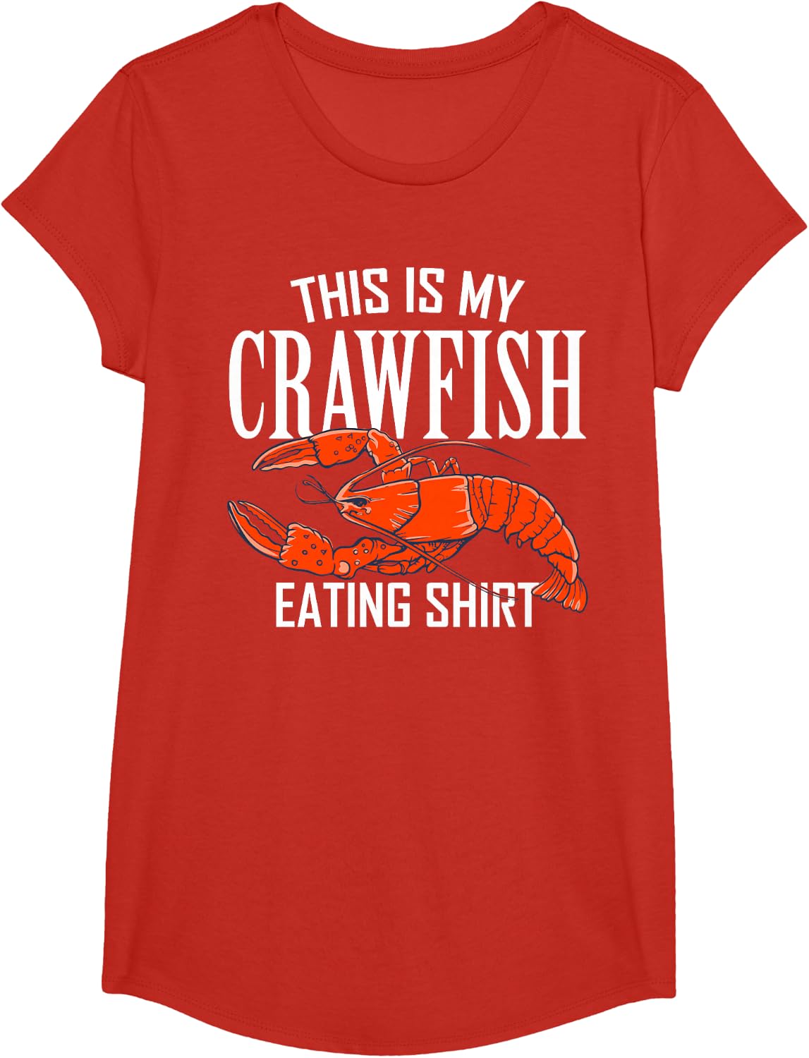I Love Crawfish Season Clothing This is My Crawfish Eating T-Shirt - Girls Red