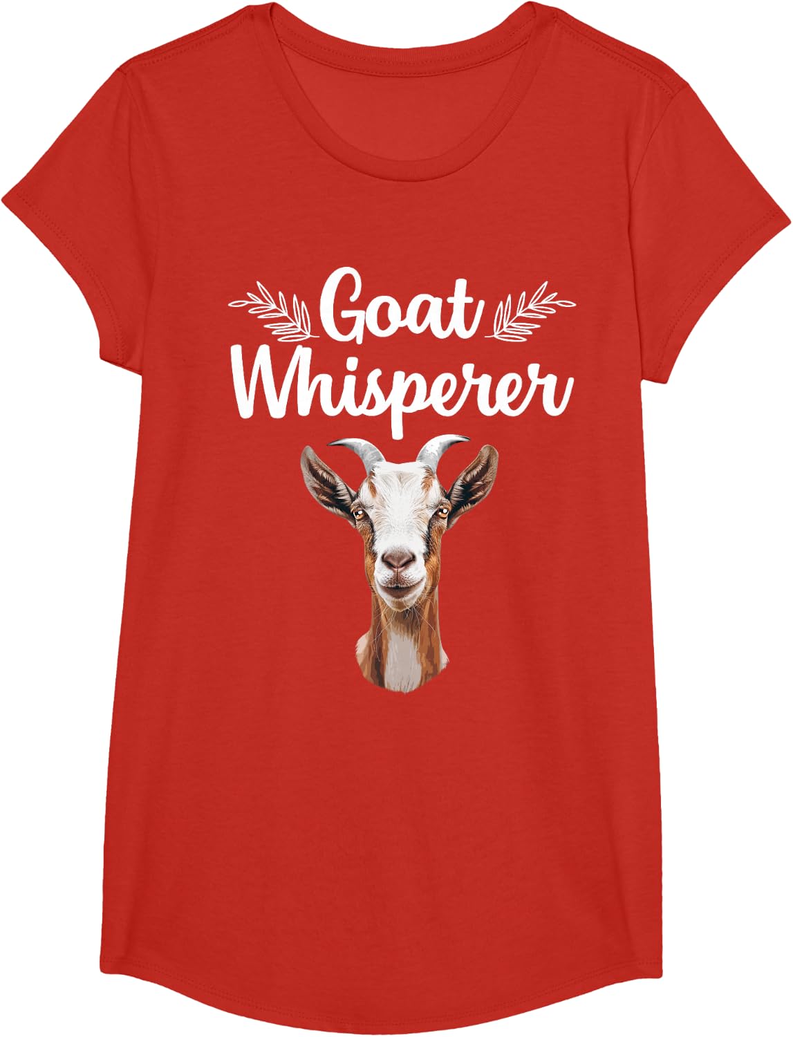 Cool Goat Whisperer Design For Men Women Pygmy Goat Lover T-Shirt - Girls Red