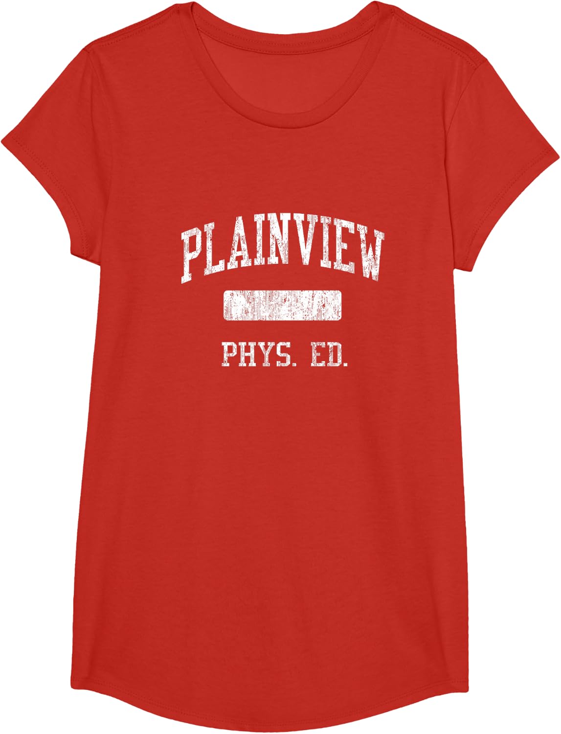 Plainview High School HS Ardmore OK PHYS Ed T-Shirt - Girls Red