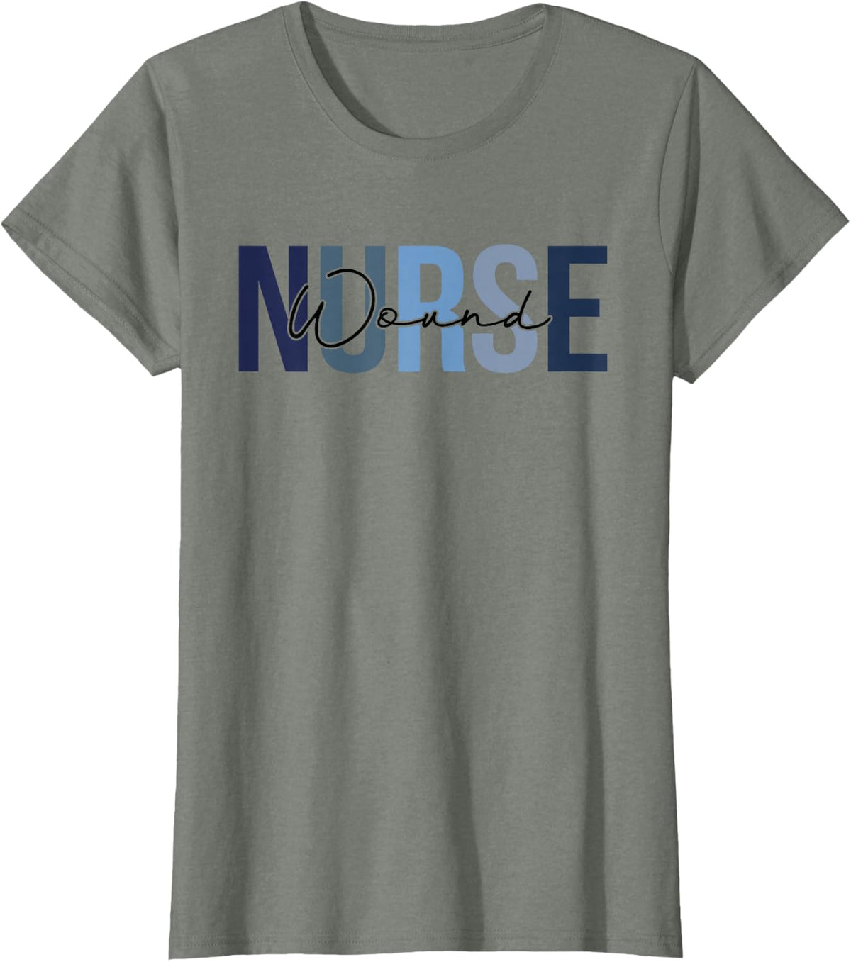 Retro Wound Nurse Gifts Womens Nursing Apparel T-Shirt - Olive Heather