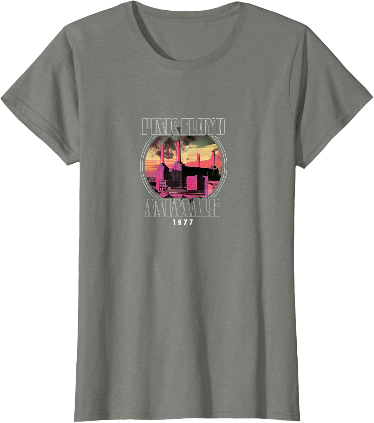 Pink Floyd - Animals 1977 T-Shirt - Olive Heather