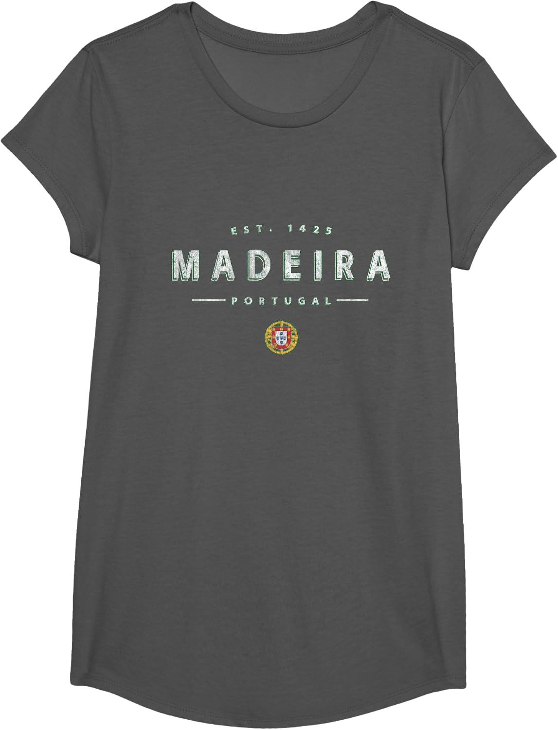Madeira Portugal - Madeira Island T-Shirt - Girls Asphalt Grey