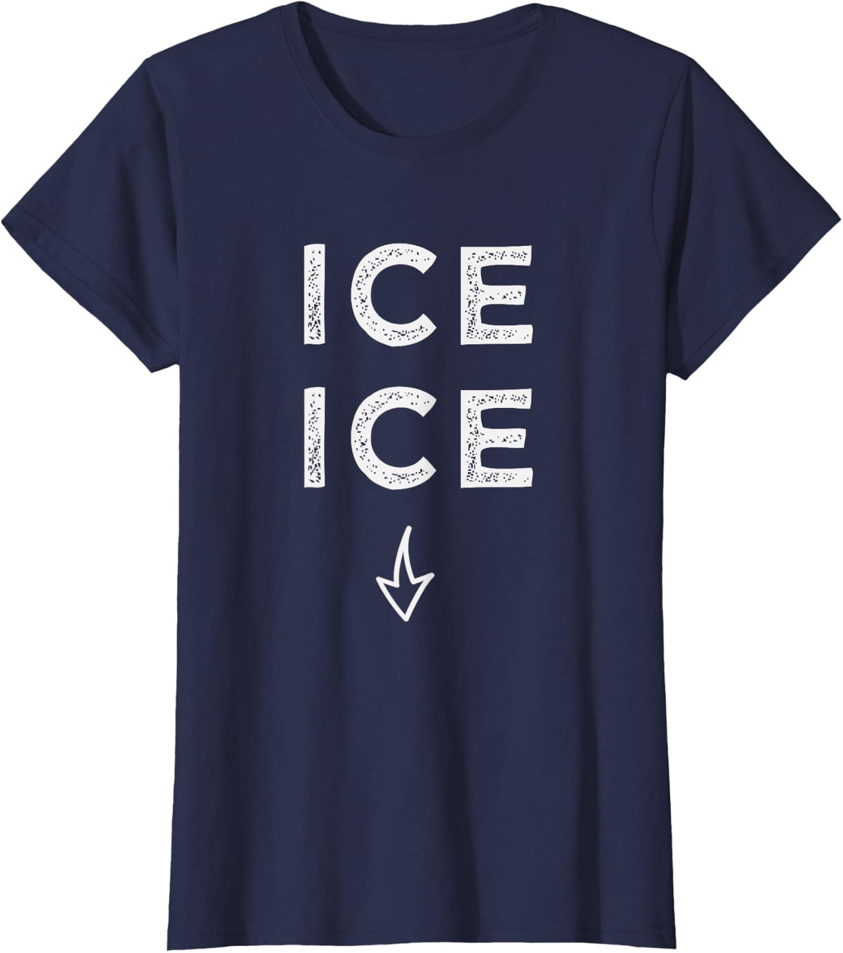 ICE ICE Twice Funny Pregnancy Announcement Shirt T-Shirt T-Shirt - Navy Blue