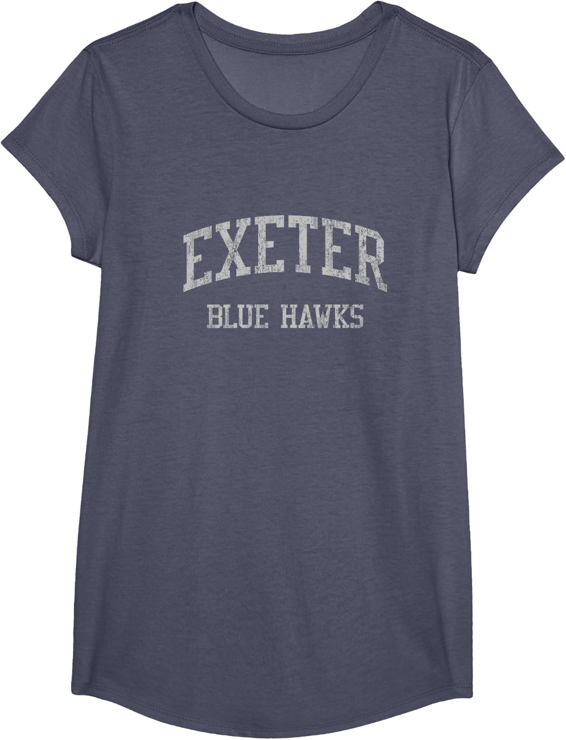 Exeter High School HS Exeter NH Vintage Sports T-Shirt - Girls Heather Blue