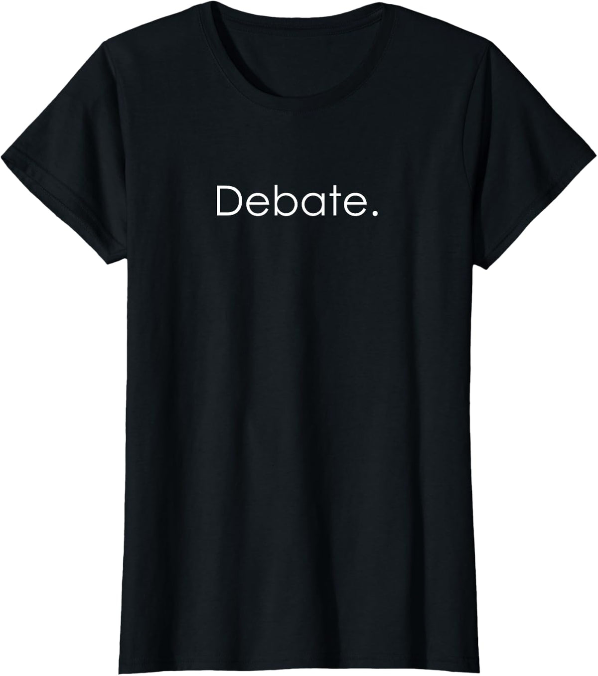 Debate Simple T-Shirt - Black