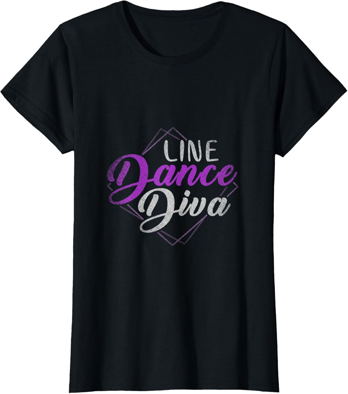 Line Dance Diva Line Dancing T-Shirt - Black