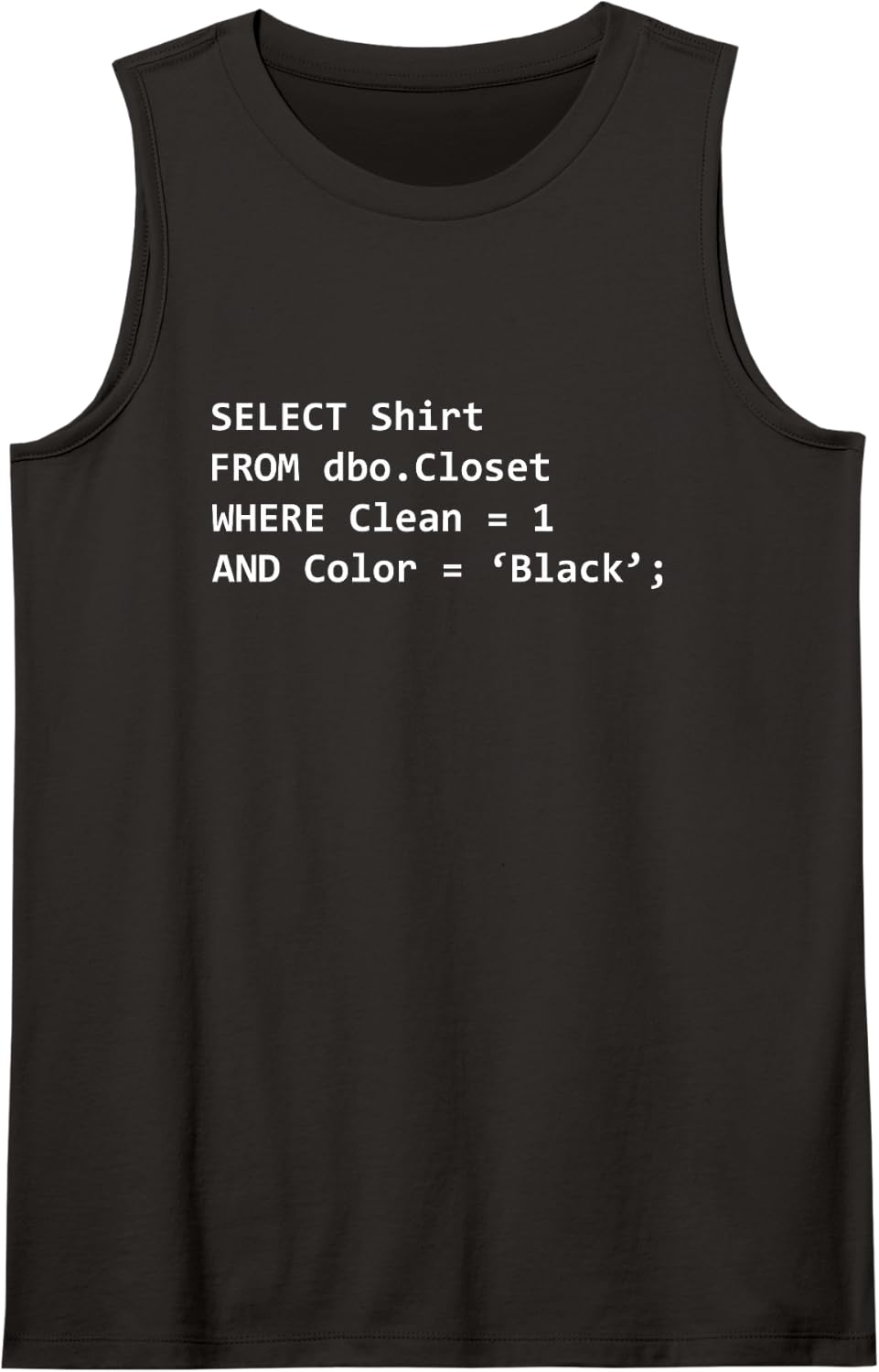 Select Shirt Programmer Coding Programming Informaticians Tank Top - Black