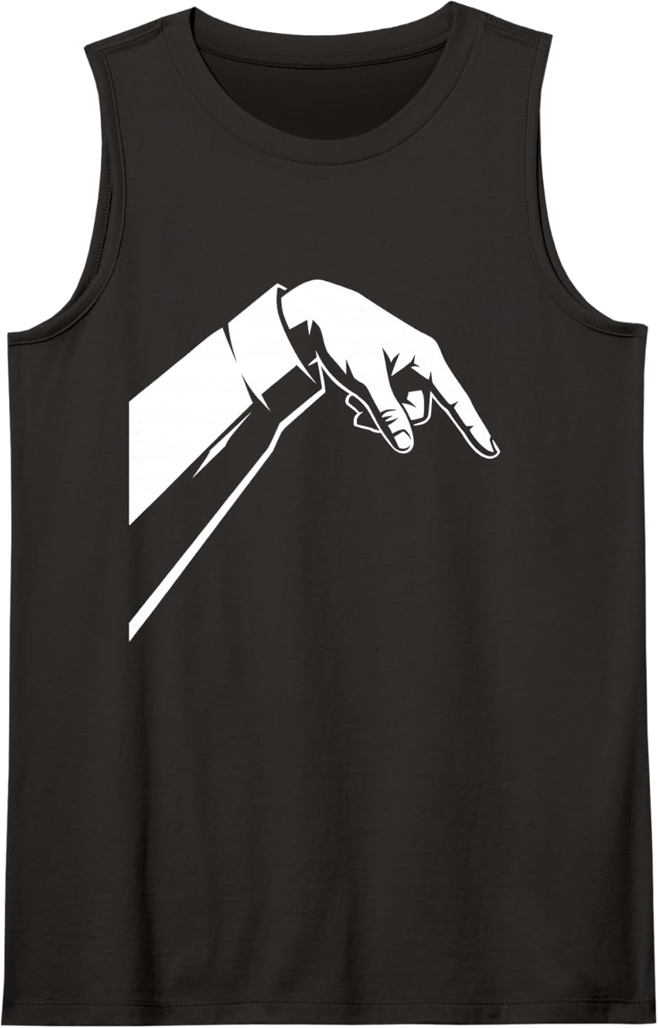 Funny Basketball Wrist Flick Follow Through Sleeveless Tank Top - Black