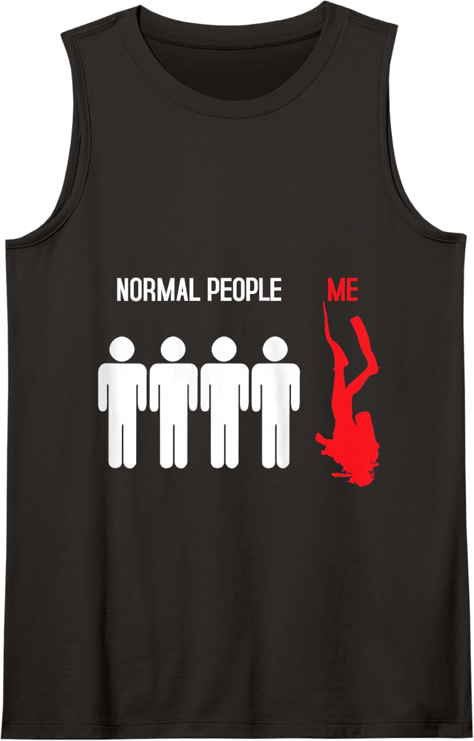 Diving fun gift Tank Top - Black