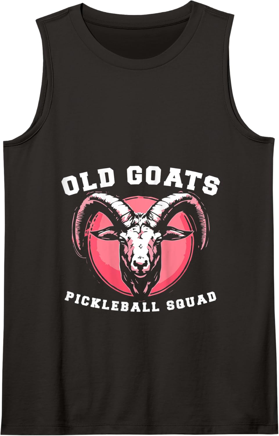 Old Goats Pickleball Squad Team Pickle Ball Retro Tank Top - Black