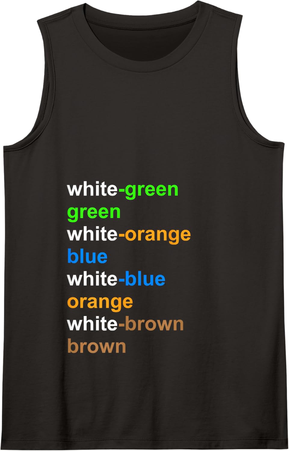 RJ45 Network Technology Colour Assignment According to T568A Tank Top - Black