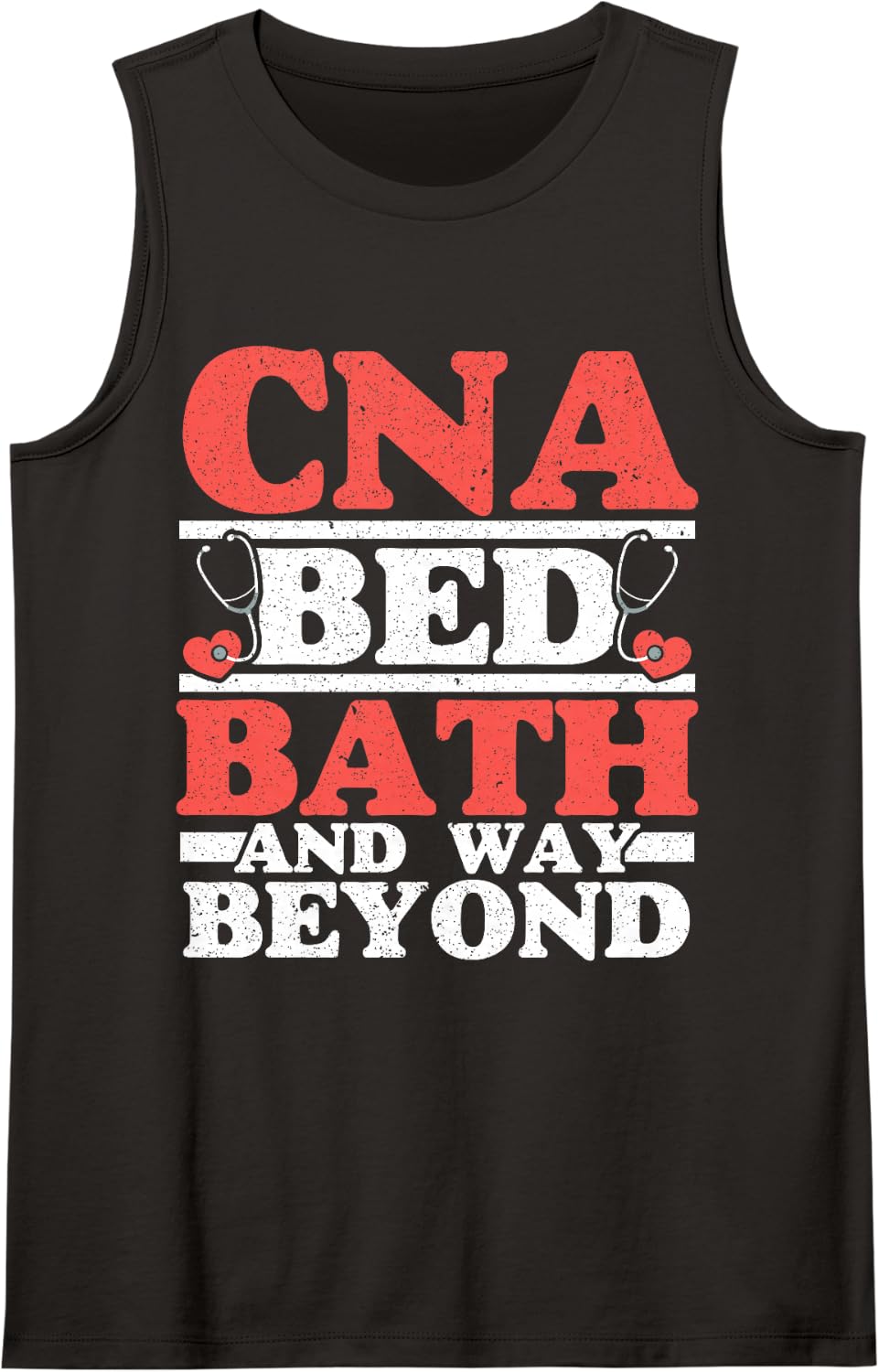 CNA Bed Bath and Way Beyond Funny CNA Life Sleeveless Tank Top - Black
