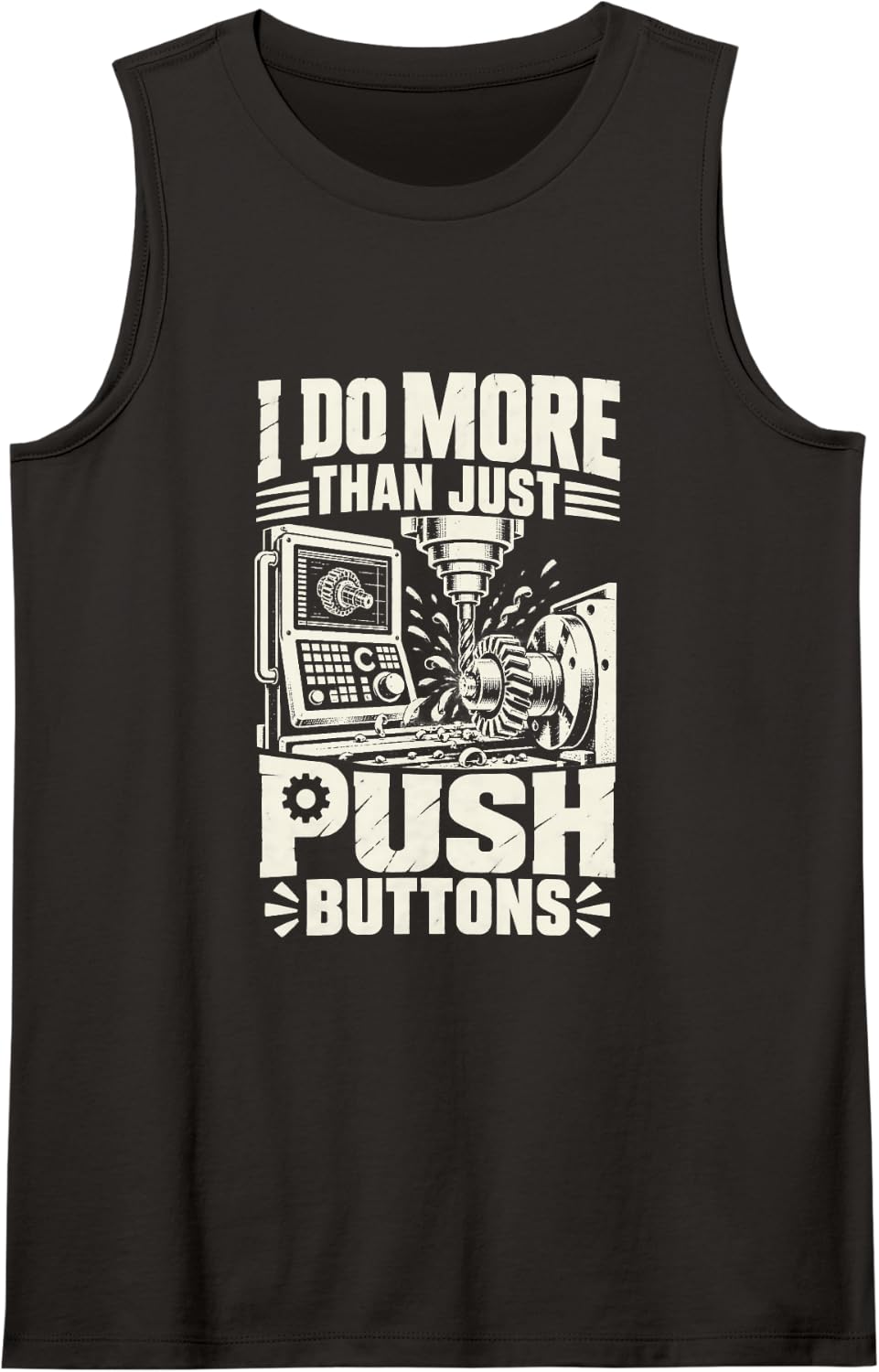 Manufacturing Machinist CNC Programmer Tank Top - Black