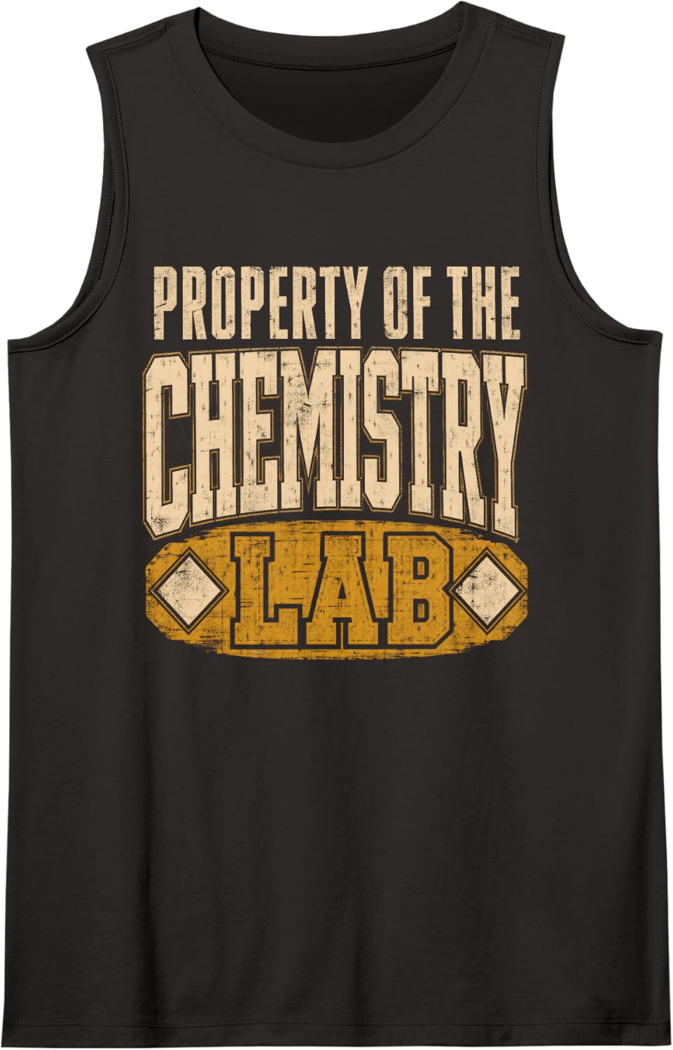 Property of the Chemistry Lab Science Sleeveless Tank Top - Black