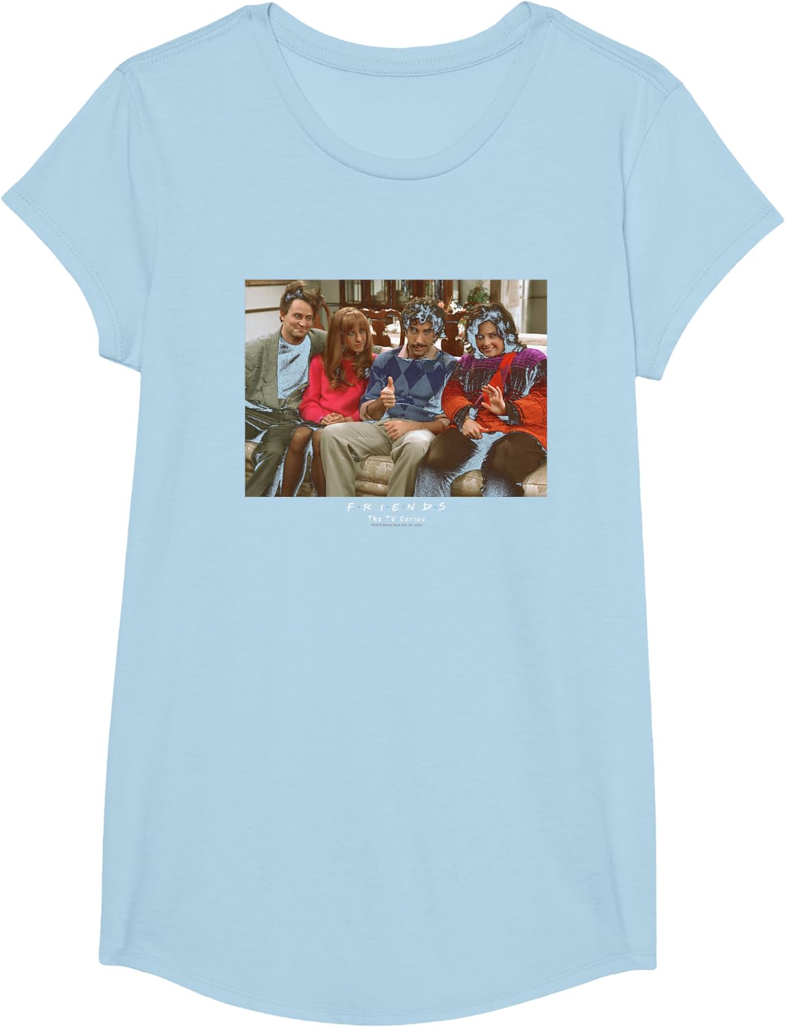 Friends Throwback T-Shirt - Girls Baby Blue