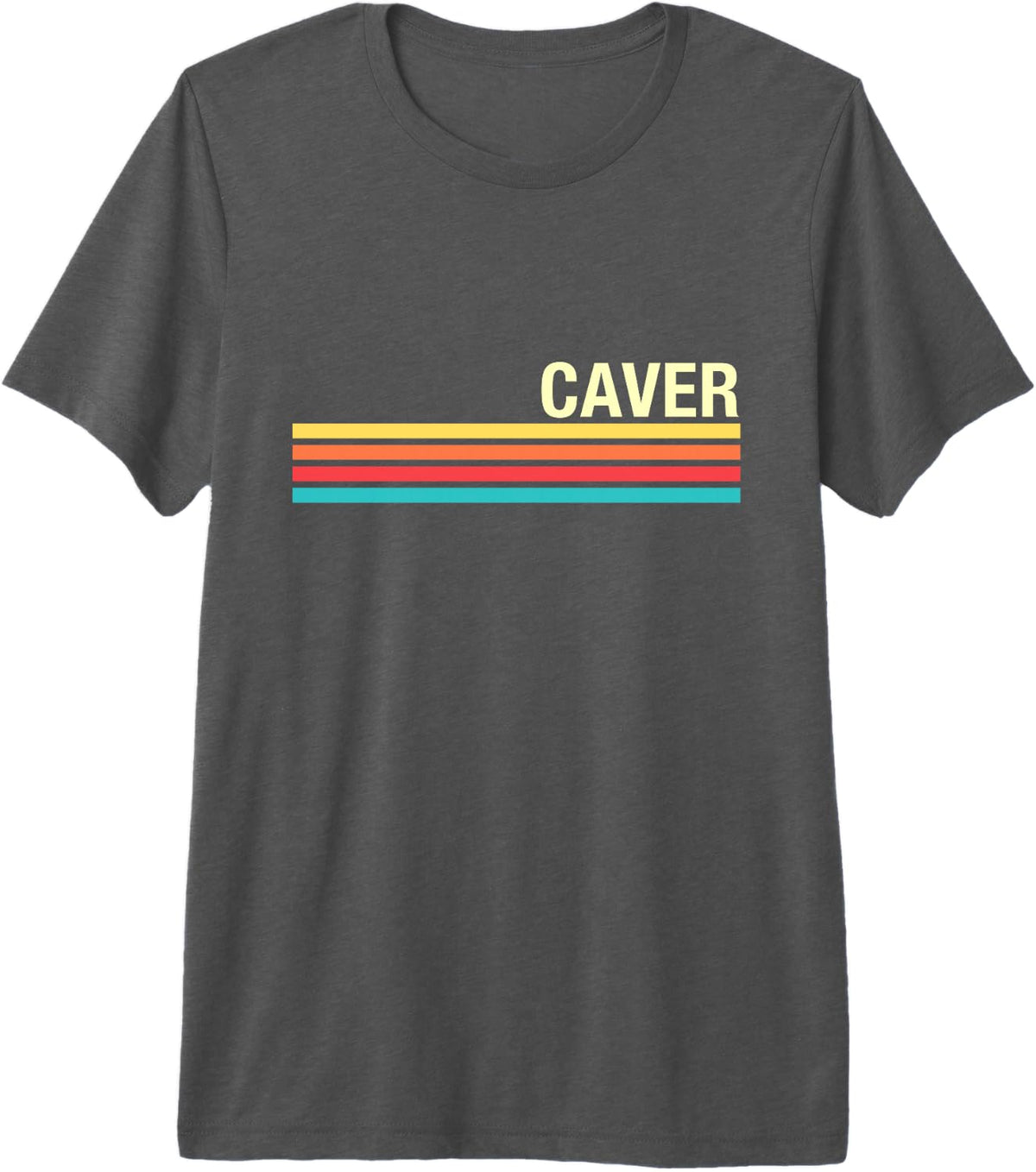 Caver Retro Style Premium Tri-Blend T-Shirt - Grey