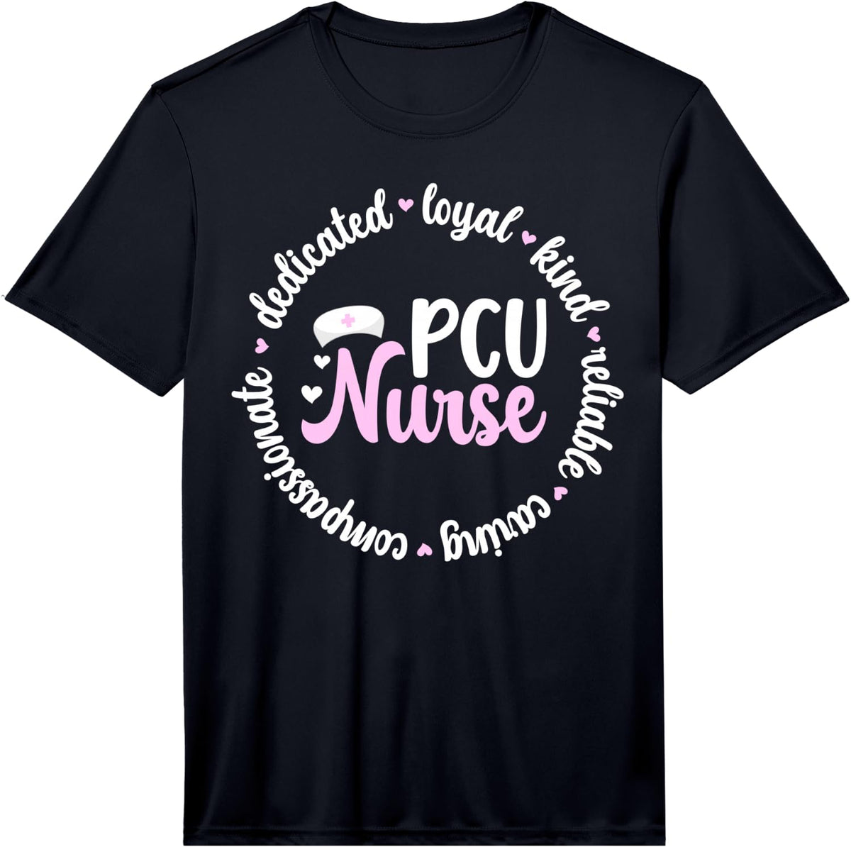 Mens PCU Nurse Appreciation Progressive Care Nurse PCU Nursing Performance T-Shirt - Black