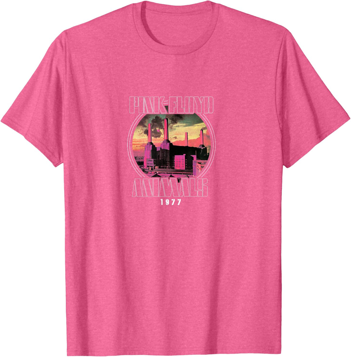 Pink Floyd - Animals 1977 T-Shirt - Pink Heather