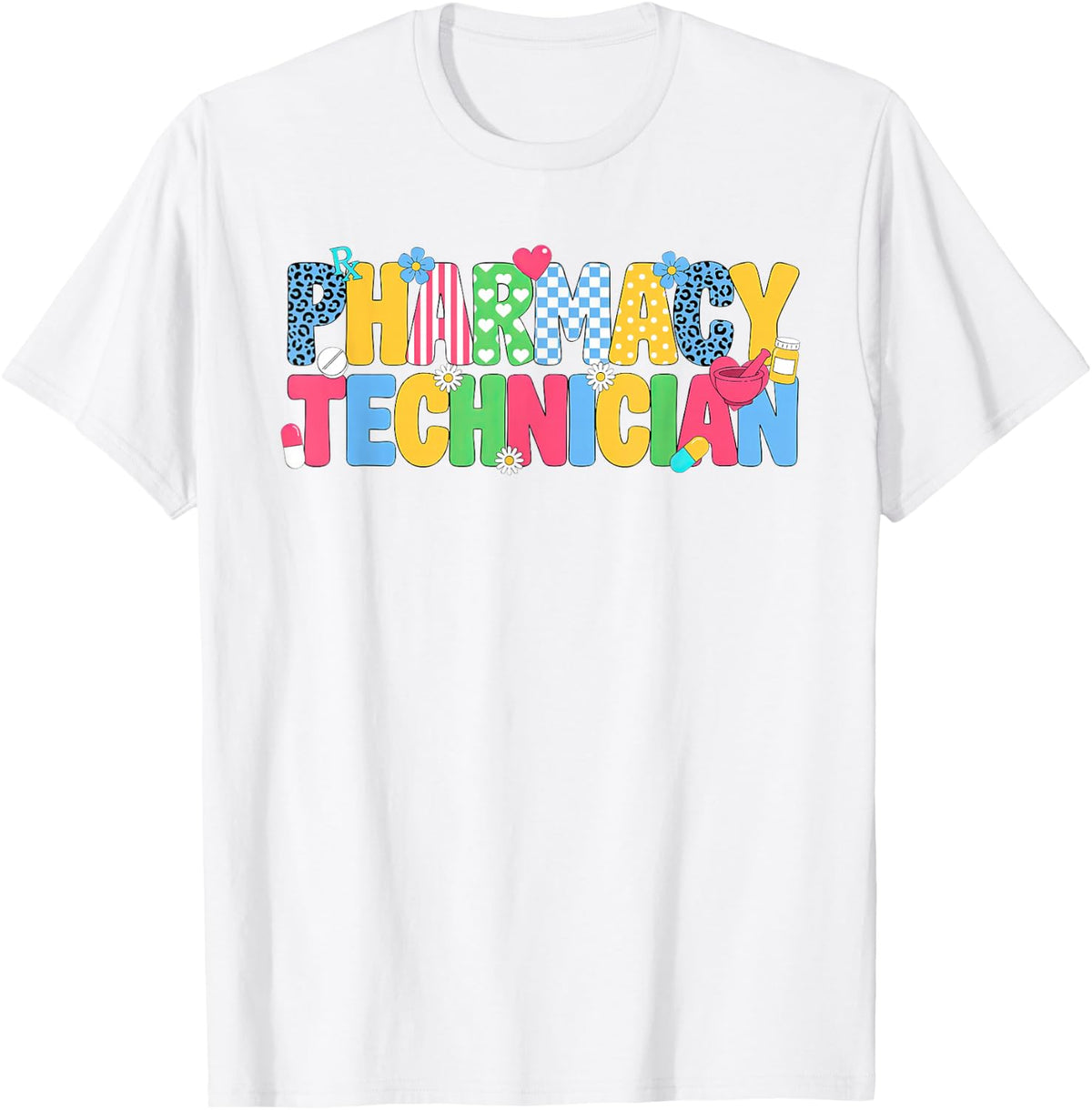Pharmacy Technician Certified Cphbt Tech T-Shirt - White
