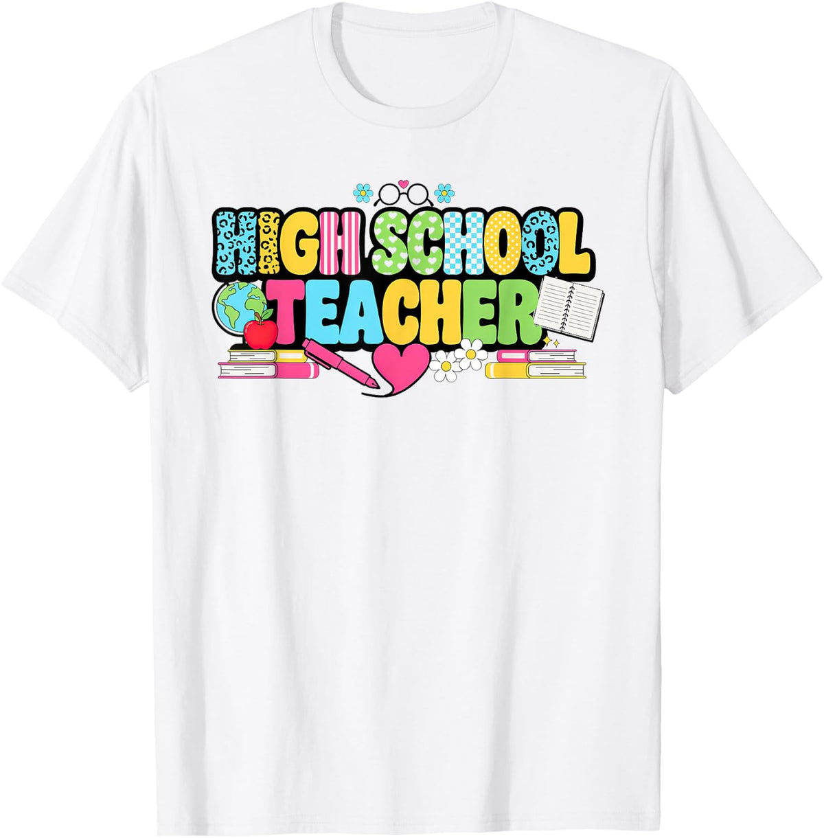 High School Teacher Educator Instructor Faculty Secondary T-Shirt - White