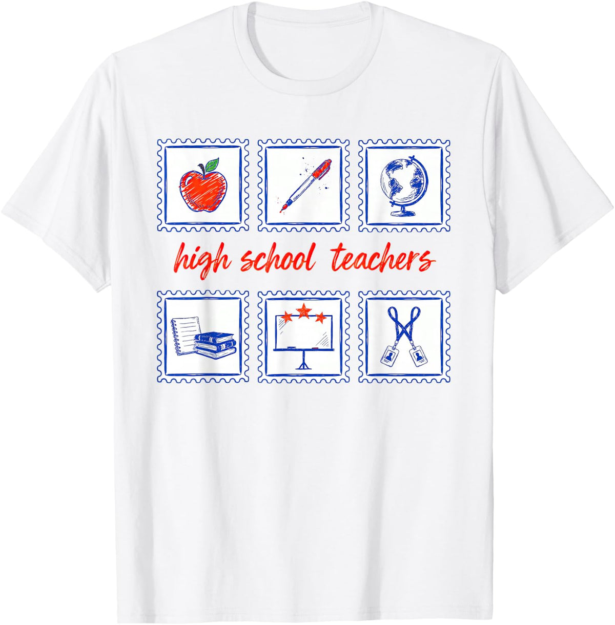 High School Teacher Educator Instructor Secondary Faculty T-Shirt - White