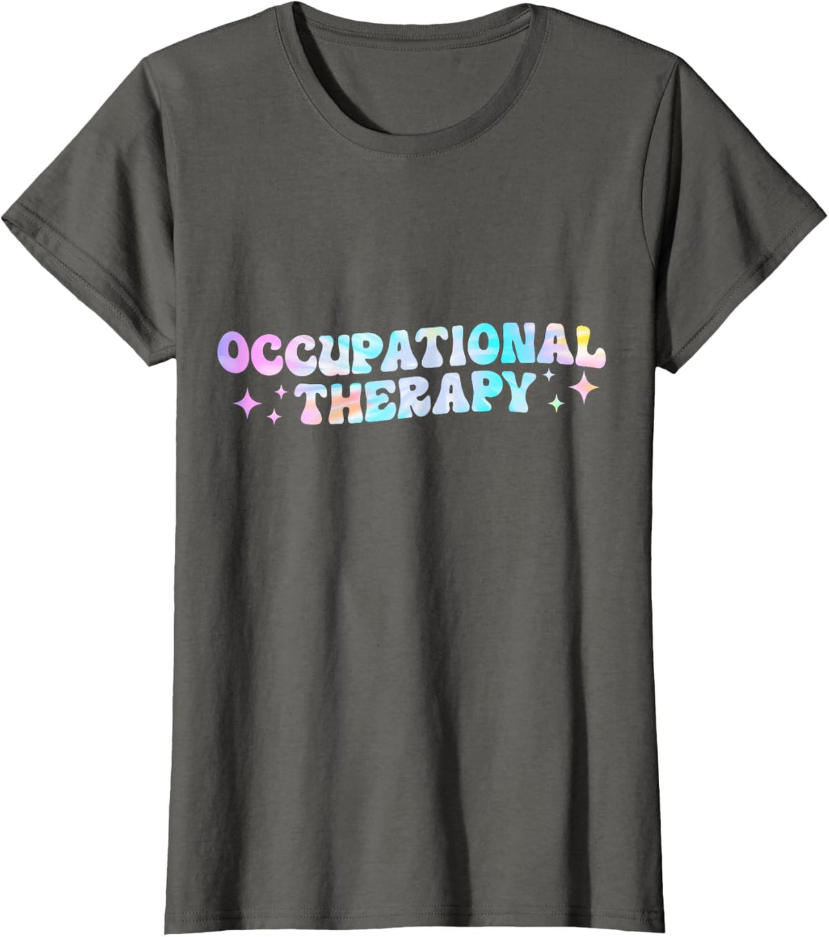 Occupational Therapy OT Month OT Therapist Tie Dye T-Shirt - Asphalt Grey
