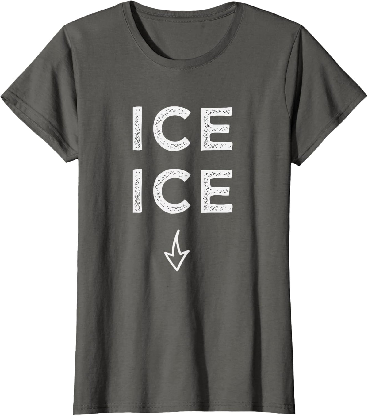 ICE ICE Twice Funny Pregnancy Announcement Shirt T-Shirt T-Shirt - Asphalt Grey