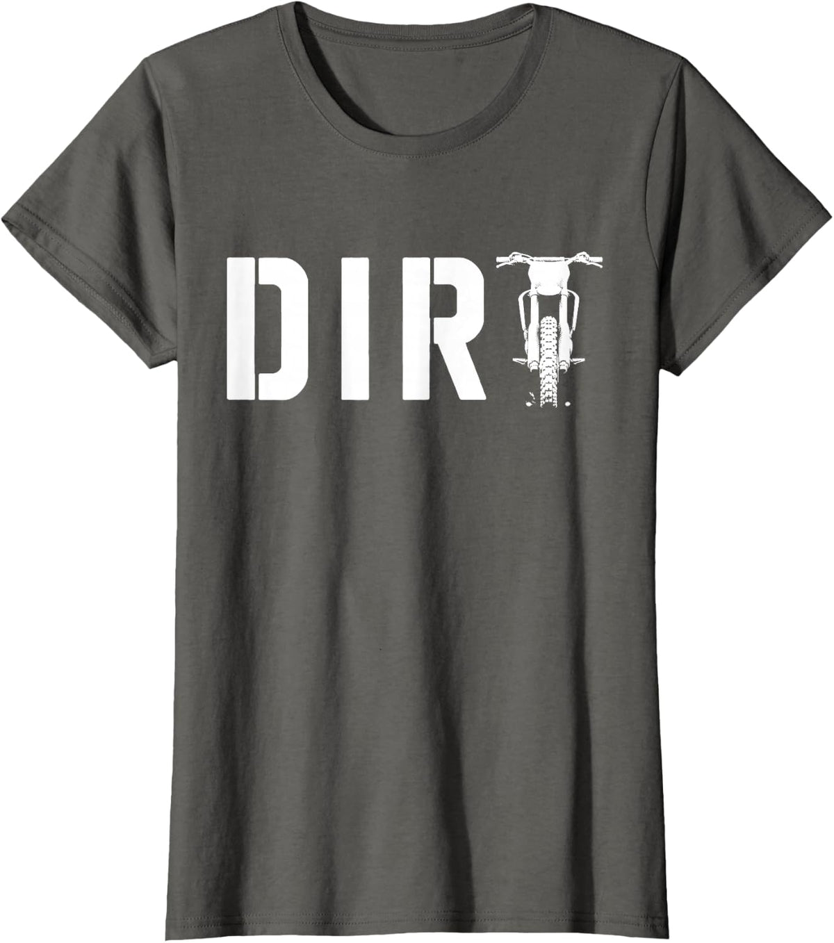 Dirt Bike Racing Motocross T-Shirt - Asphalt Grey