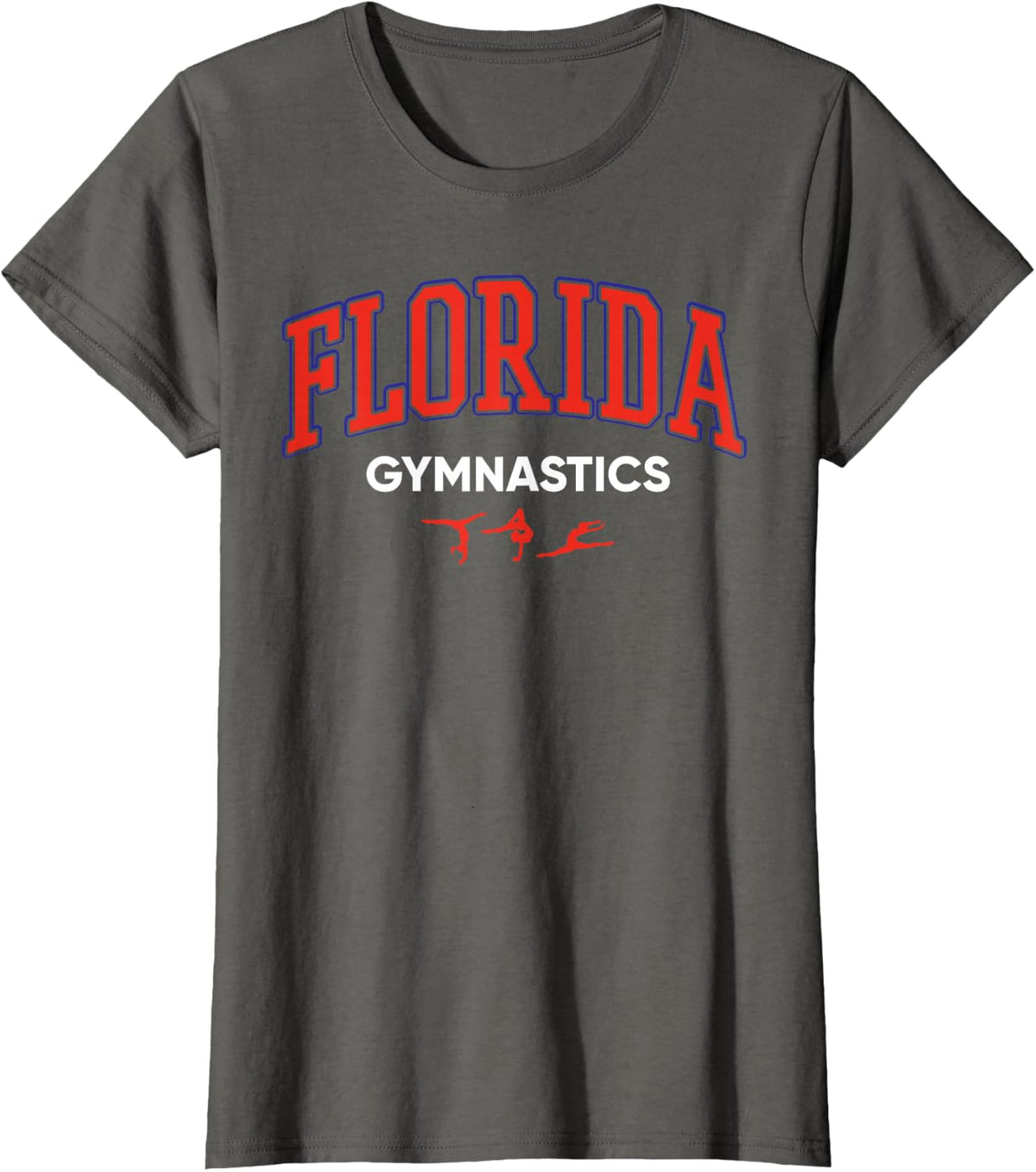 Florida Gymnastics Gymnast T-Shirt - Asphalt Grey