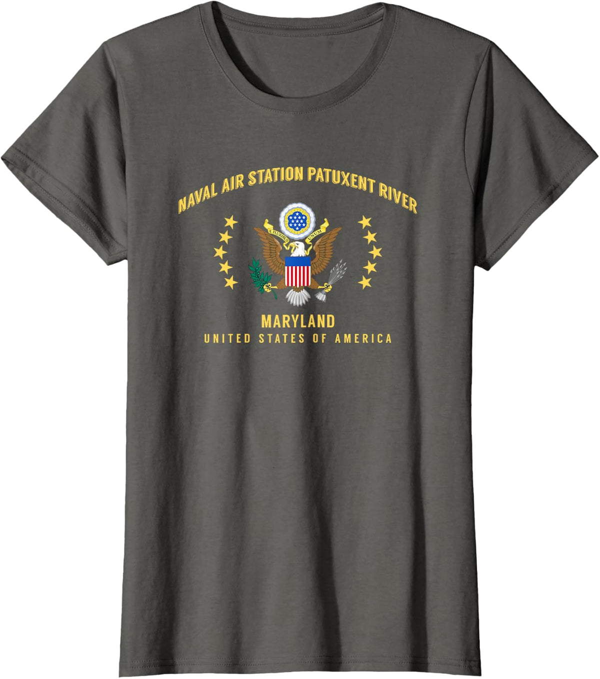 Naval Air Station Patuxent River T-Shirt - Asphalt Grey