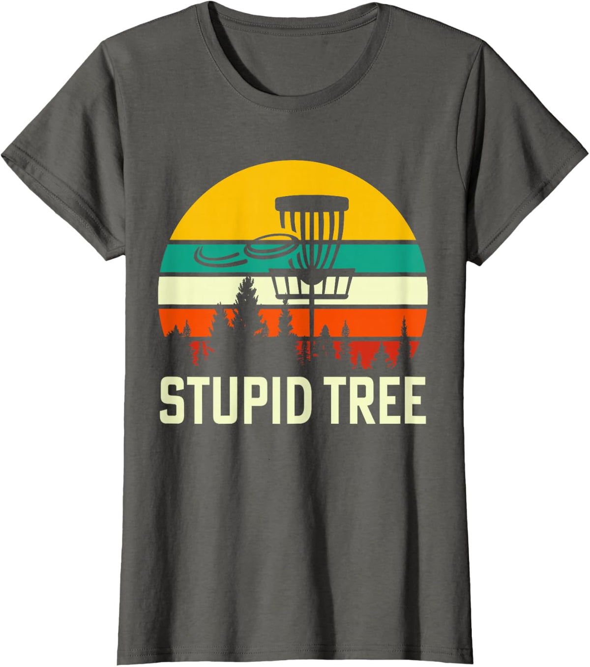 Stupid Tree T-Shirt - Asphalt Grey
