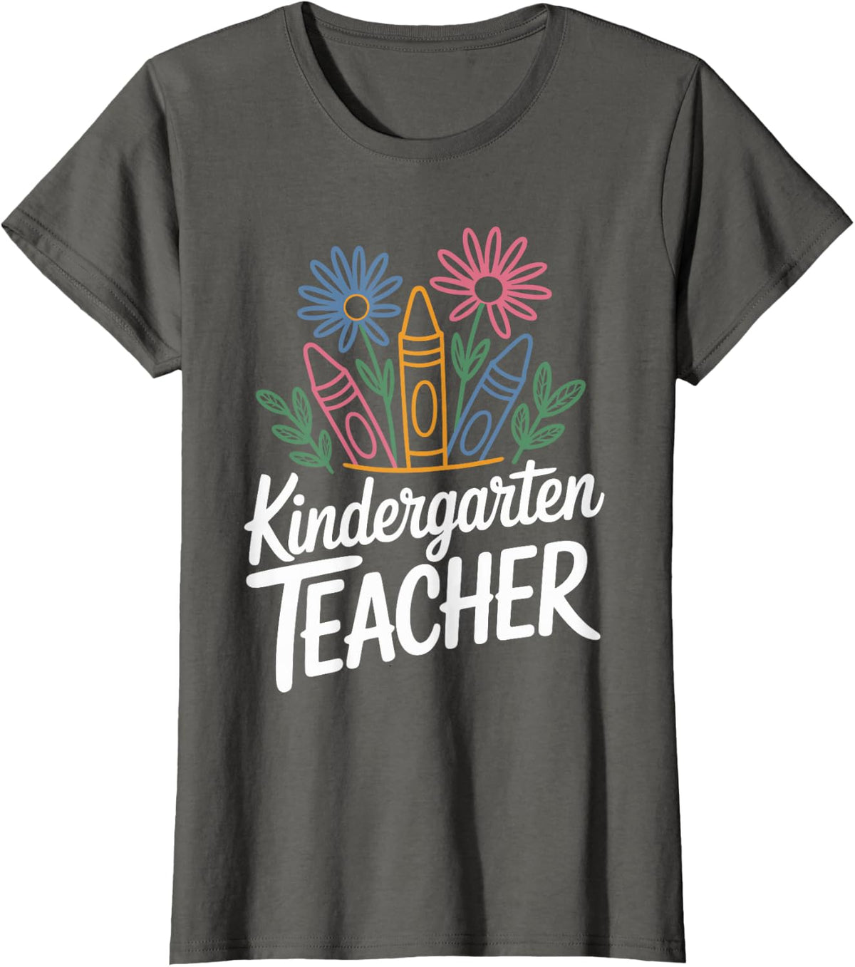 Kindergarten Teacher Teaching T-Shirt - Asphalt Grey