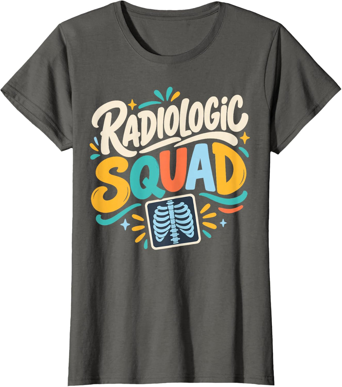 Radiologic Squad Team Crew Radiology T-Shirt - Asphalt Grey