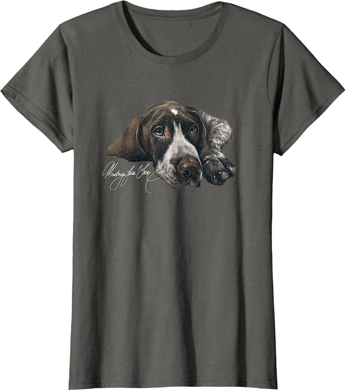 German Shorthair T-Shirt - Asphalt Grey