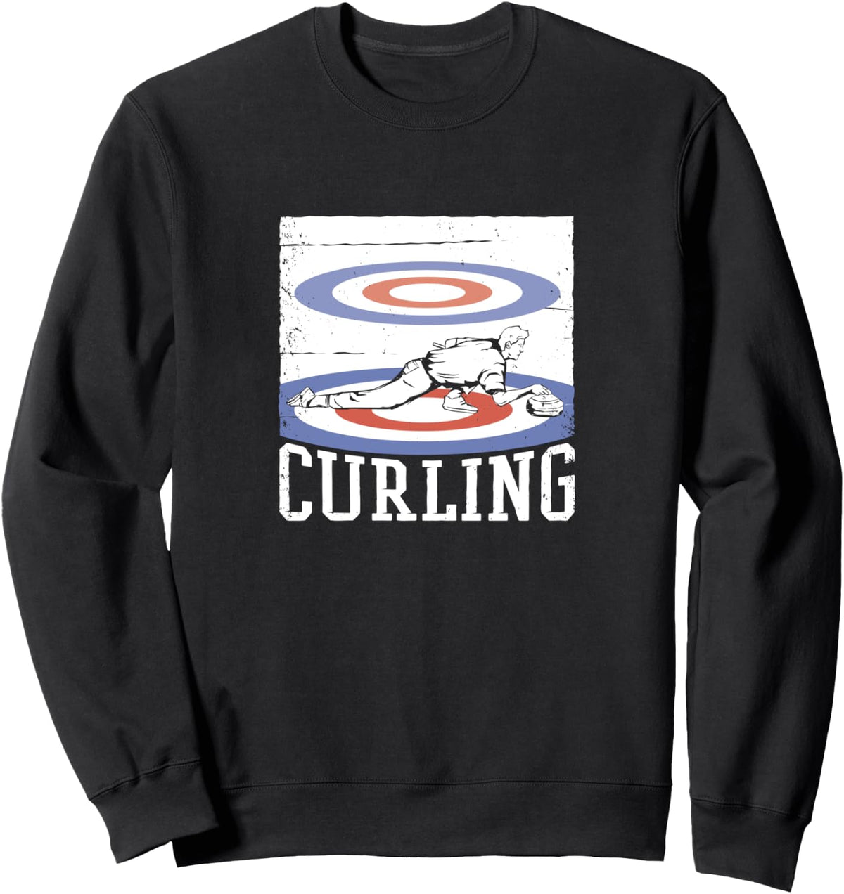 Curling Sweatshirt - Adult Unisex Black