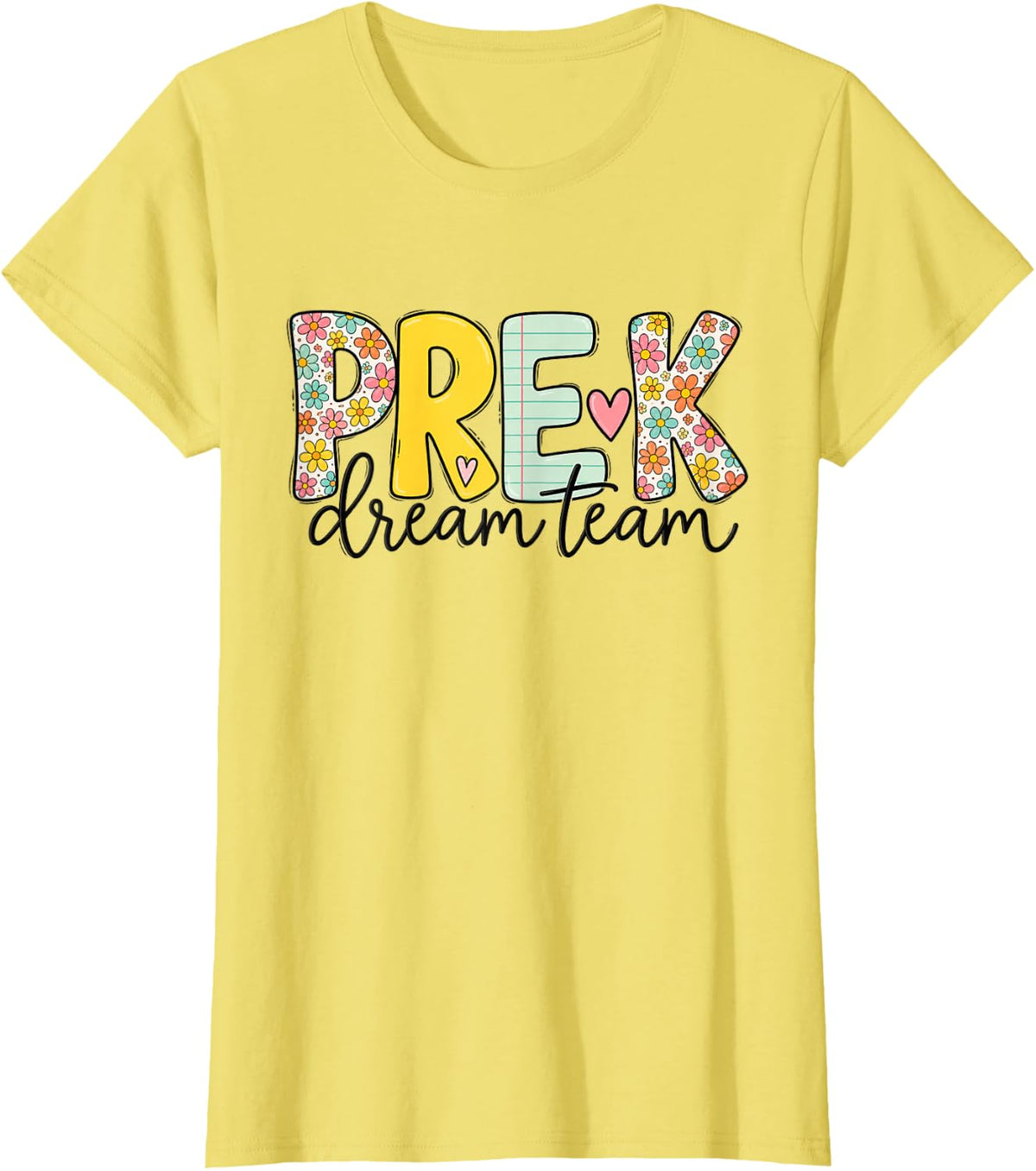 Pre-K Teacher Preschool Educator T-Shirt - Lemon Yellow